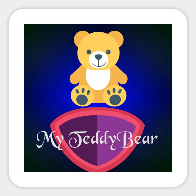 My Teddy bear Sticker by Rivas Teepub Store